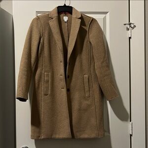 J. Crew Factory Camel Double-Breasted Coat